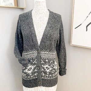Grey Button Up Cardigan